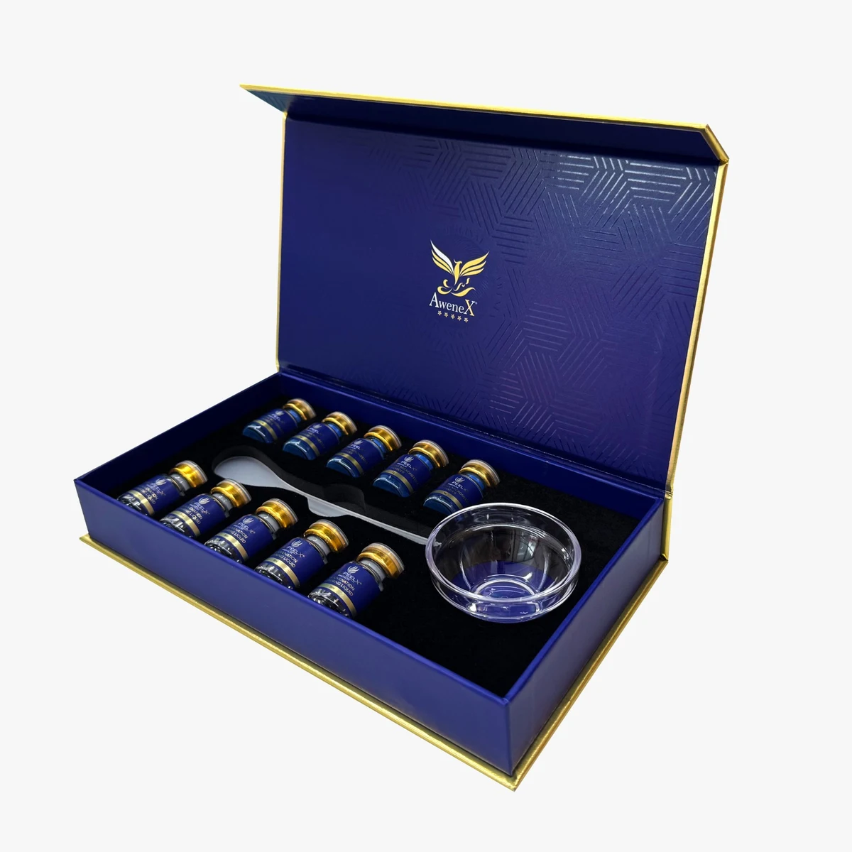 Open blue BiopeelX Blue Series set