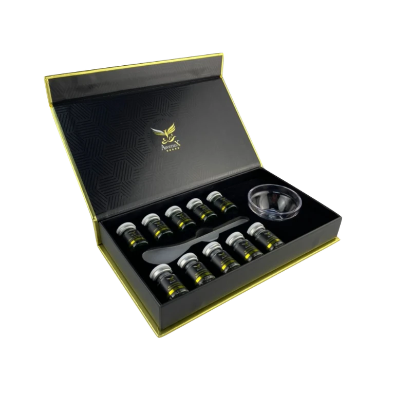 Open BiopeelX Premium set with powder, liquid and accessories